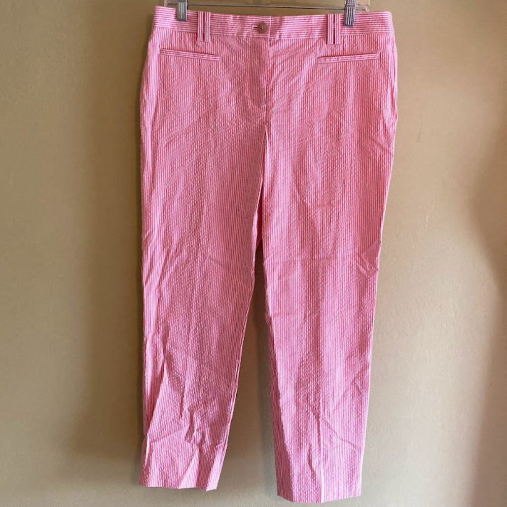 Red Seersucker Pants - Ann Taylor (never worn!)